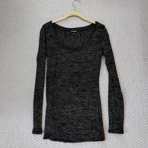 EXPRESS | Subtle Black & Gold Top